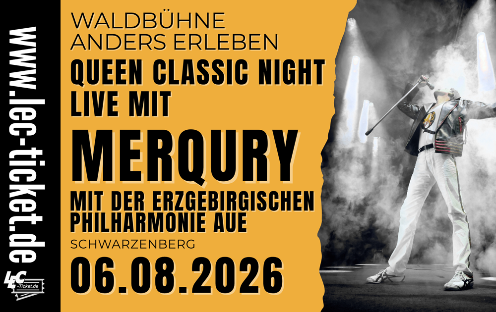 Queen Classic Night mit MerQury und der Erzgebirgischen Philharmonie Aue